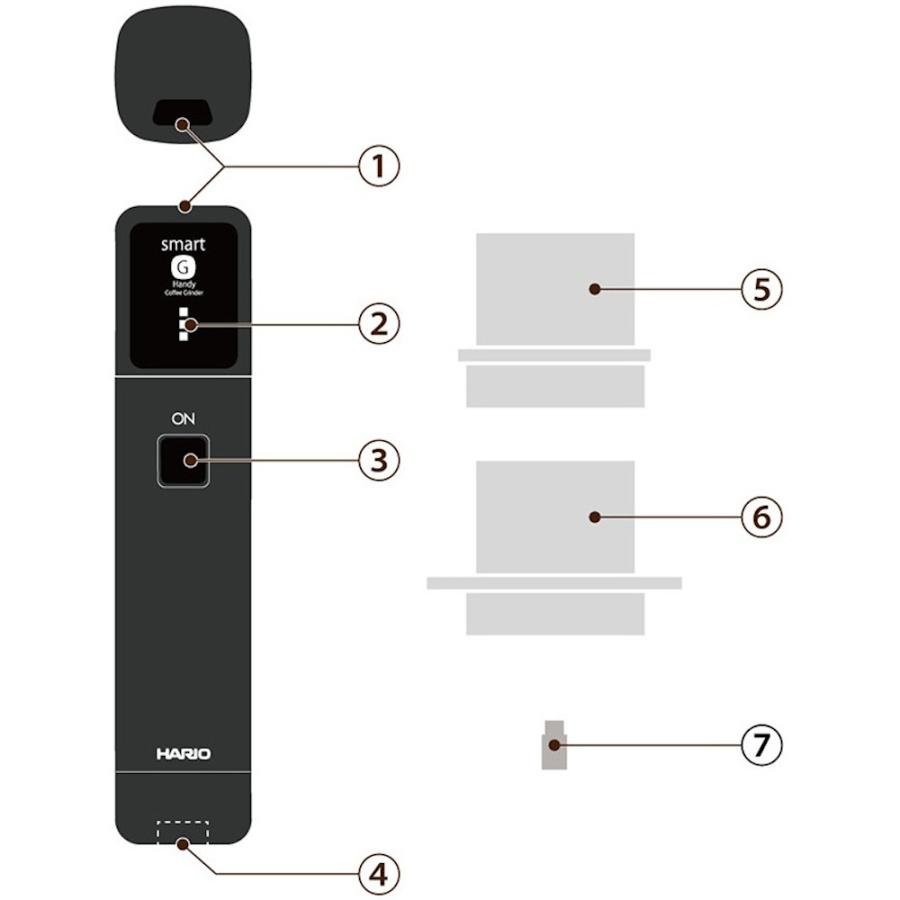 HARIO モバイルミル スティック EMS1B ハリオ | HARIO | 01