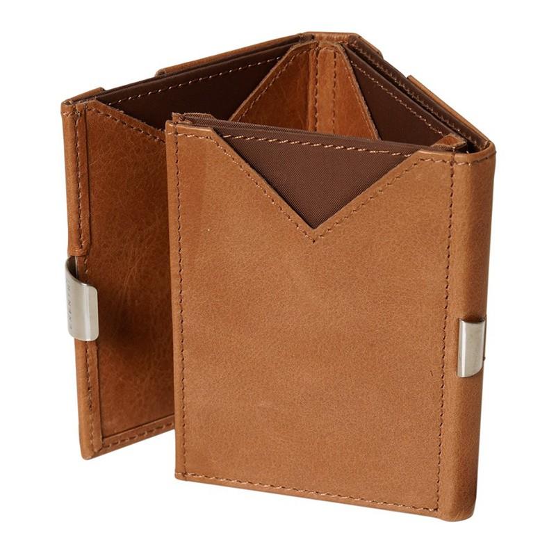 EXENTRI WALLET (エキセントリ ウォレット)サンド 本革 三つ折り財布