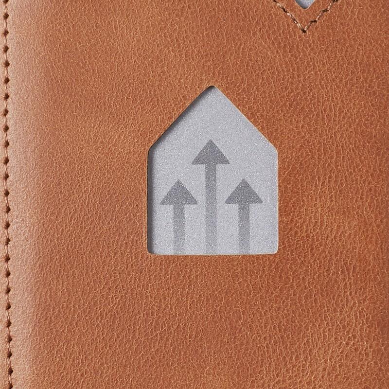 EXENTRI WALLET (エキセントリ ウォレット)サンド 本革 三つ折り財布