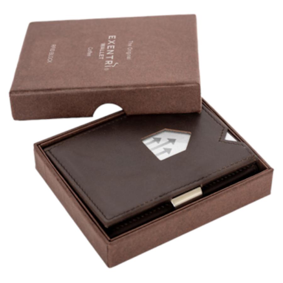 EXENTRI WALLET (エキセントリ ウォレット)ウォレット コーヒー 小銭ポケット無し (COFFEE)　EX022