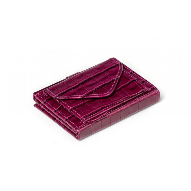 ★未使用品★ EXENTRI エキセントリ マルチウォレット カイマンパープル EXENTRI MULTI WALLET (エキセントリ ウォレット)カイマン