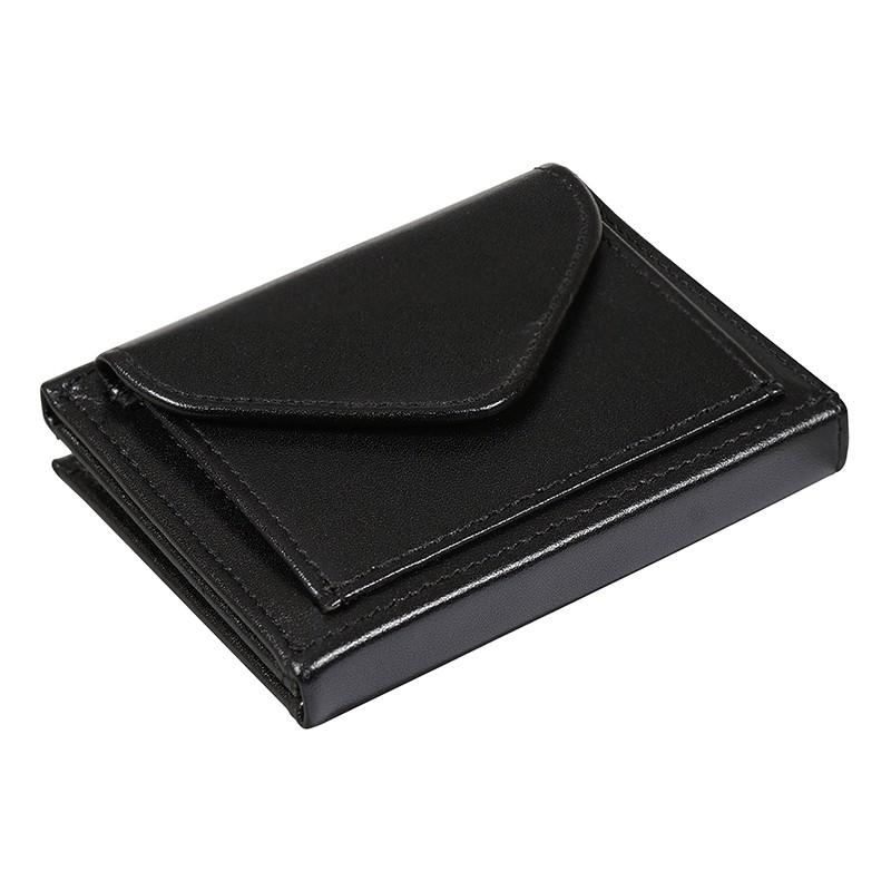 EXENTRI MULTI WALLET (エキセントリ マルチウォレット)ブラック 本革