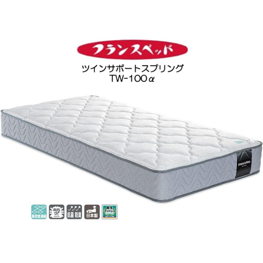フランスベッド ツインサポートスプリングマットレス セミダブル TW-100α