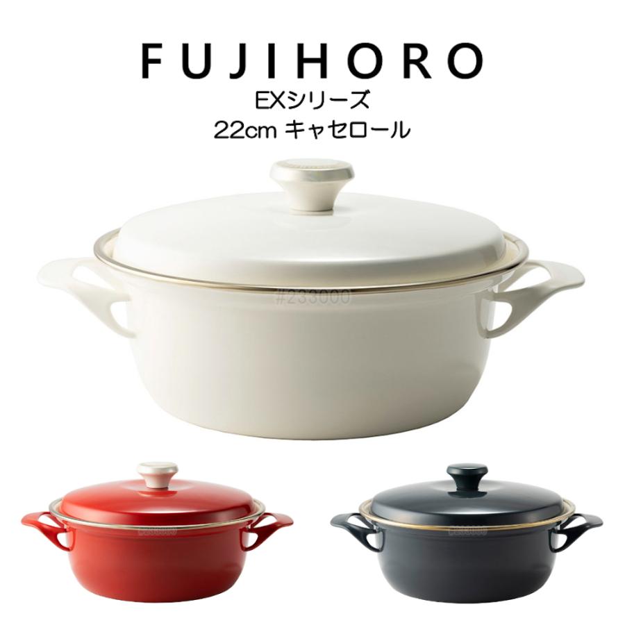 EX Series（Honey Ware） 送料無料 富士ホーロー 22cm キャセロール EX