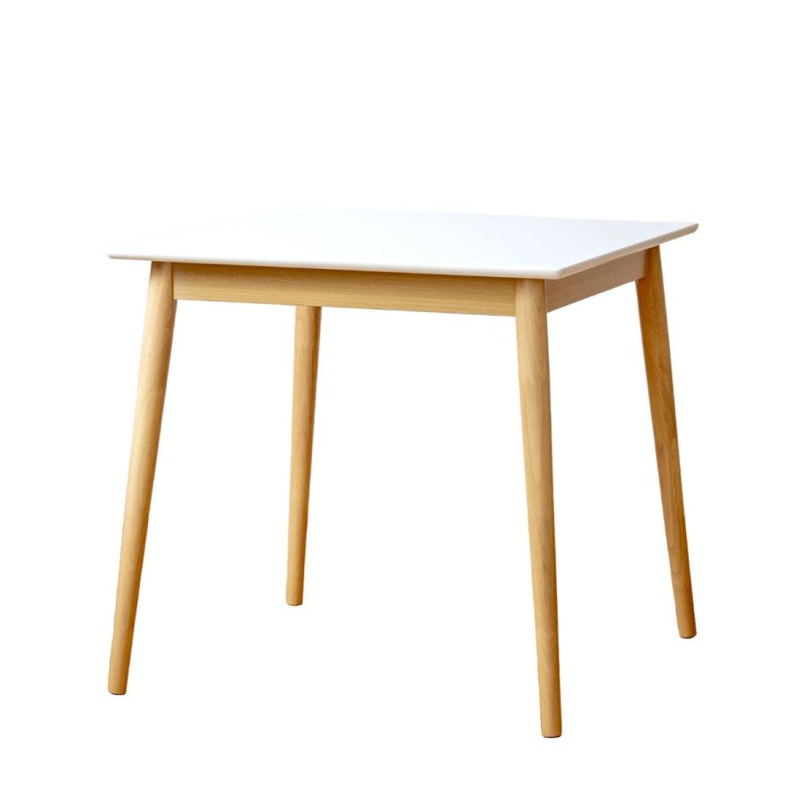 ダイニングテーブル iw-470 幅75cm 正方形 2人掛け テーブル カフェテーブル  おしゃれ 省スペース 北欧 ホワイト ナチュラル 木製 コンパクト 岩附 iwatsuki | 岩附 | 15