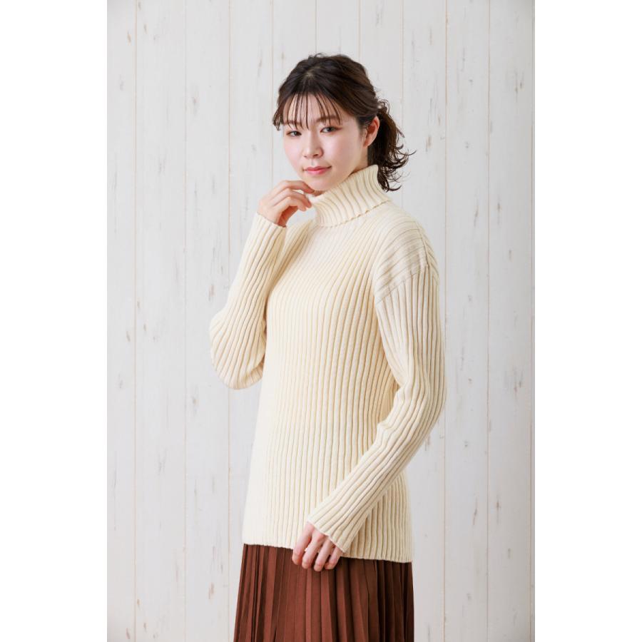 livelively（リブリブリ） ゆったりリブタートル タートルネック