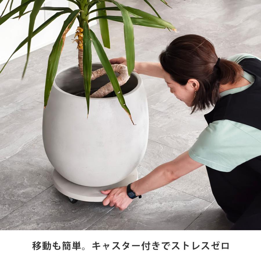 セメント製キャスター付きプランターキャリー36cm TR360 直径36 フラワースタンド 網 脚付き ガーデンラック 鉢置き |  | 06