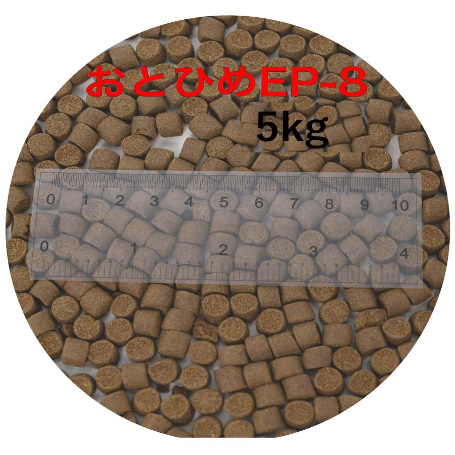 日清丸紅飼料 おとひめEP8 5kg 沈下性 8.0×6.8㎜ ※送料無料※ 日清丸紅飼料 おとひめEP8(約6.8mm〜約8.0mm) 5kg(500g×10袋) 沈降性