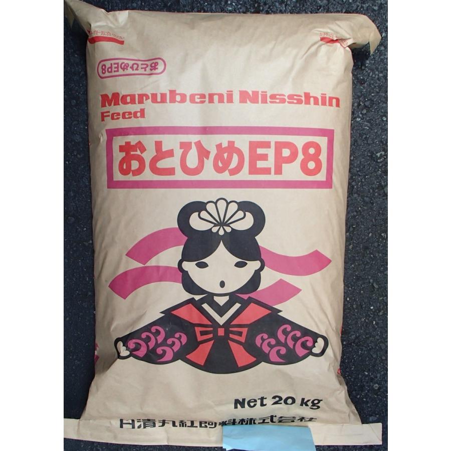 日清丸紅飼料 おとひめEP8(20kg) 8.0〜6.8mm（沈降性） 錦鯉、肉食