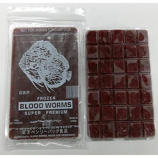 冷凍赤虫(アカムシ)100g×100枚入り ベンリーパック食品 冷凍赤虫(アカムシ)100g×100枚入り ベンリーパック食品