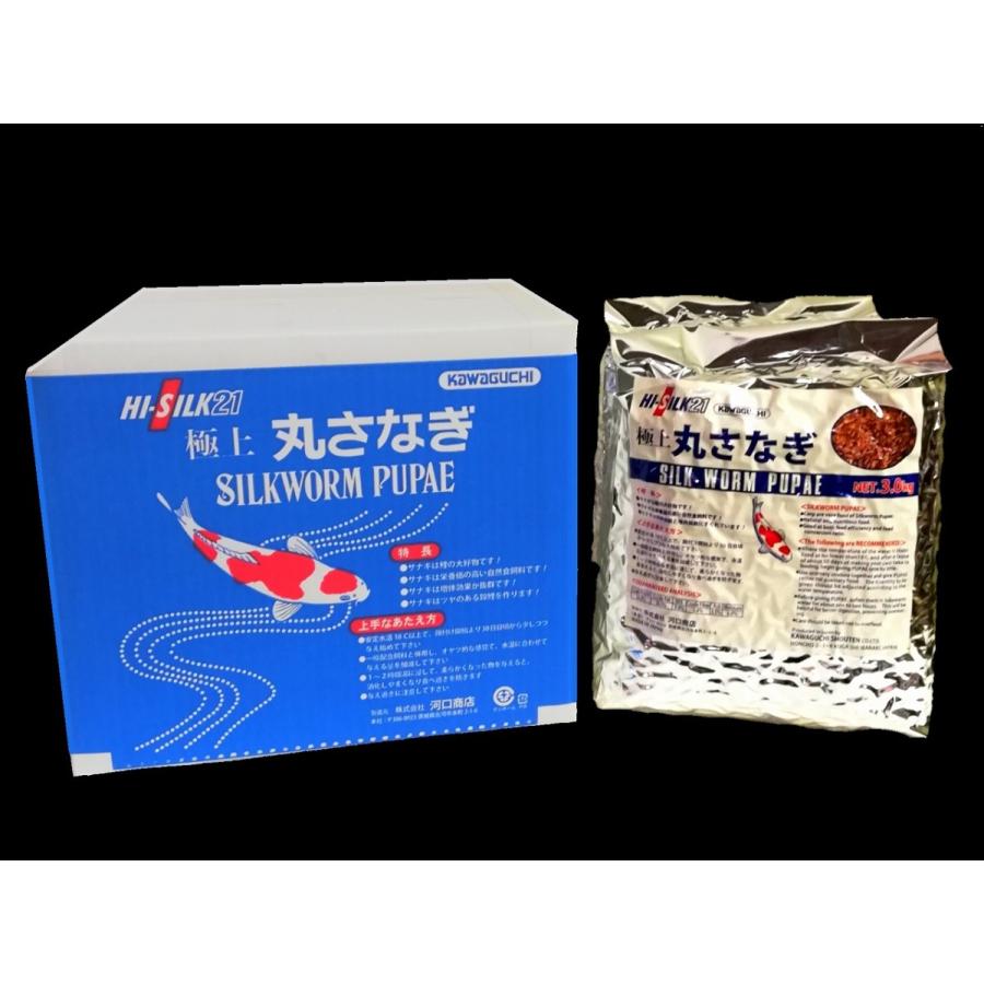 河口商店 極上丸さなぎ12kg(3kg×4袋) 鯉の餌 (沖縄兼離島発送 河口商店 極上丸さなぎ12kg(3kg×4袋) 鯉の餌 (沖縄兼離島発送