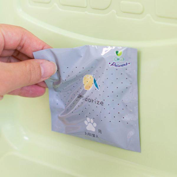消臭剤 [オカ] デオペトモ トイレゴミ箱用ニオイ消し レモンの香り ペット用 240個販売【1ケース販売】 
