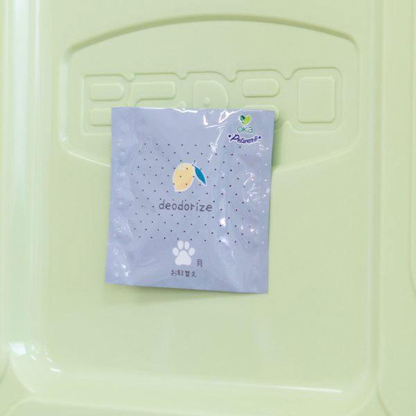 消臭剤 [オカ] デオペトモ トイレゴミ箱用ニオイ消し レモンの香り ペット用 240個販売【1ケース販売】 