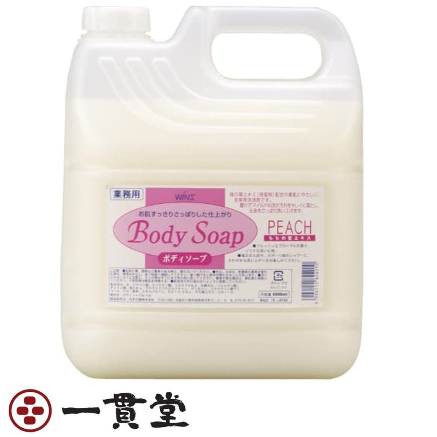 ウインズ 上半身石ケンももの葉御役目用4000ml×4個 日本組みあわせる中性洗剤株式会社 その他バス、洗面所用品-バス、洗面所用品-キッチン、日用品、文具