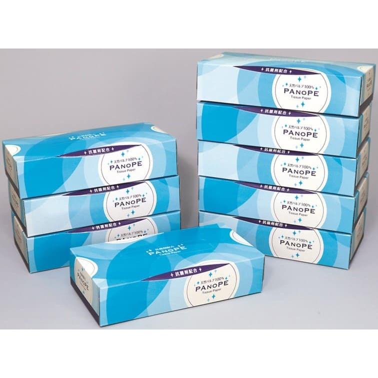抗菌ティッシュPANOPE(パノペ) エコ寸150W(抗菌剤配合) 5P×12個(60個) 3セット 田子浦パルプ
