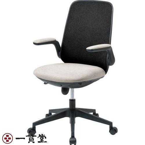 サンワサプライ オフィスチェア SNC-T161BG 1個 肘跳ね上げ式 座面/高