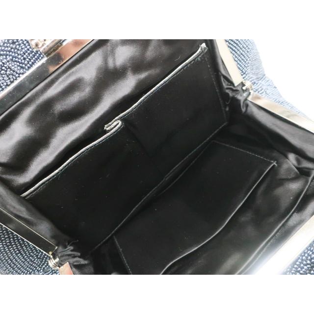 京都一輝堂》【着物】和装小物 ビーズバッグ 麻の葉柄 r7w01-2 : 一輝
