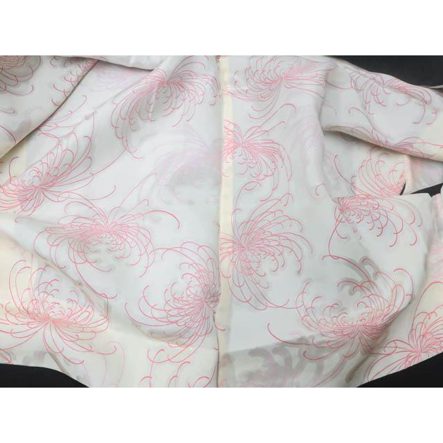京都一輝堂》【着物】黒羽織 縫い紋 絵羽柄 金糸 花筏文 羽織紐別売り