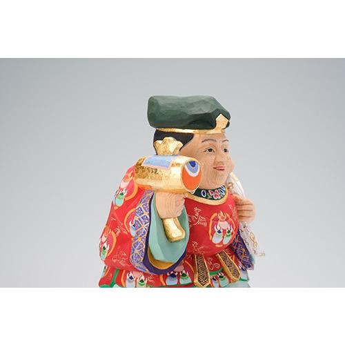 大黒様/奈良一刀彫/桧/木彫人形/大黒天 : 一刀彫高橋勇二 - 通販