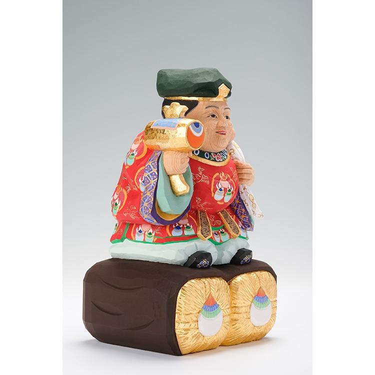 大黒様/奈良一刀彫/桧/木彫人形/大黒天 : 一刀彫高橋勇二 - 通販