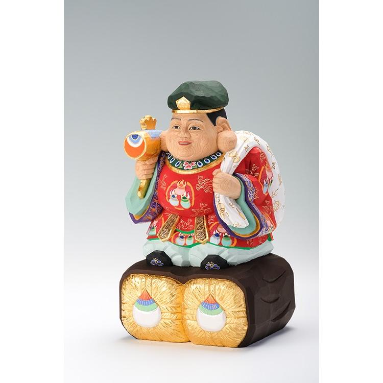 大黒様/奈良一刀彫/桧/木彫人形/大黒天 : 一刀彫高橋勇二 - 通販
