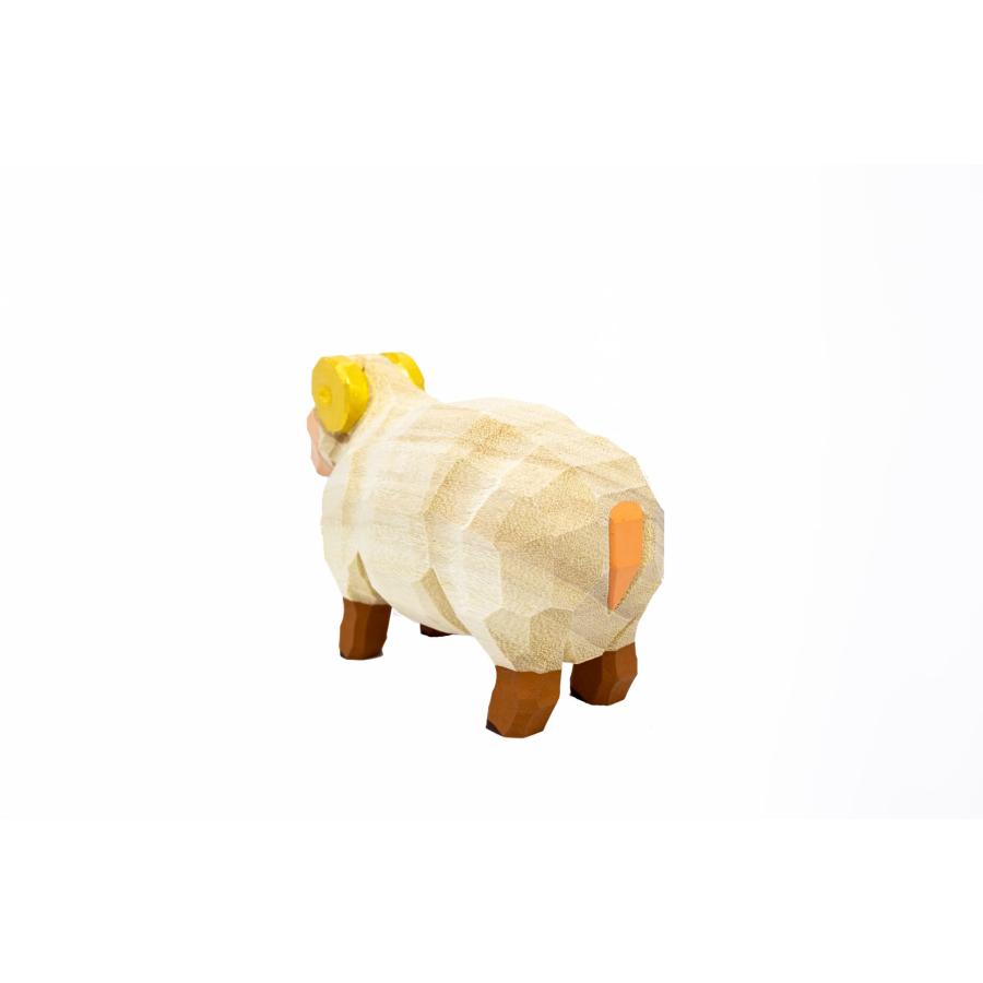 干支置物「羊」(ひつじ)大サイズ/奈良一刀彫/楠/人形/ヒツジ/ひつじ/羊