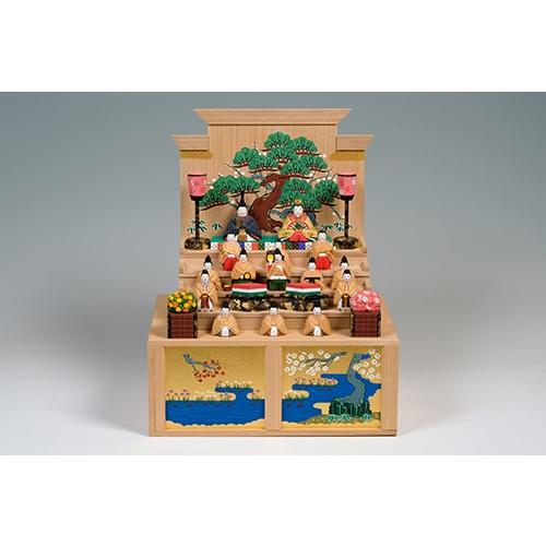 一刀彫 御雛 お雛様 ひなまつり 雛人形 ひな人形 雛人形木彫一刀彫り ひな人形 南雲 段飾り 親王飾り 立雛 木札名入れ付