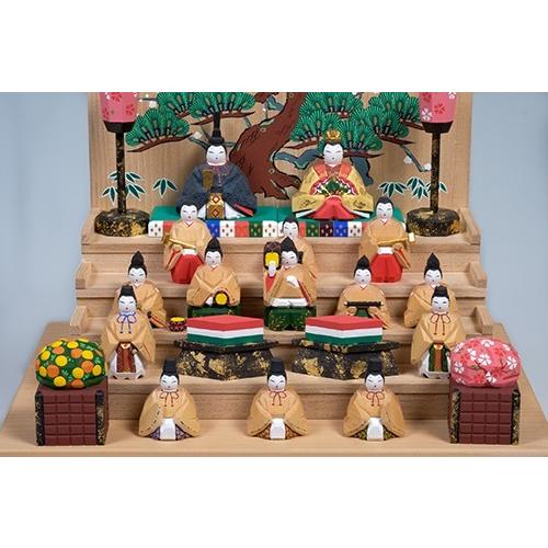 一刀彫 御雛 お雛様 ひなまつり 雛人形 ひな人形 雛人形木彫一刀彫り ひな人形 南雲 段飾り 親王飾り 立雛 木札名入れ付