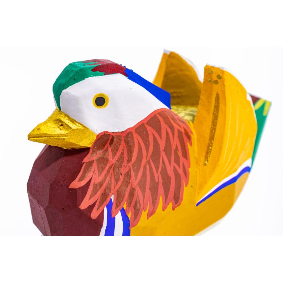 置き物「おし鳥」/一刀彫/奈良/置き物/おしどり/オシドリ/おし鳥 置き物「おし鳥」/一刀彫/奈良/置き物/おしどり/オシドリ/おし鳥