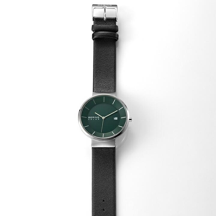 ボーナスストア＋10% BERING ベーリング スカンジナビアンソーラー ディープグリーン 39mm 腕時計 正規品 3年間メーカー保証 14639-409の画像