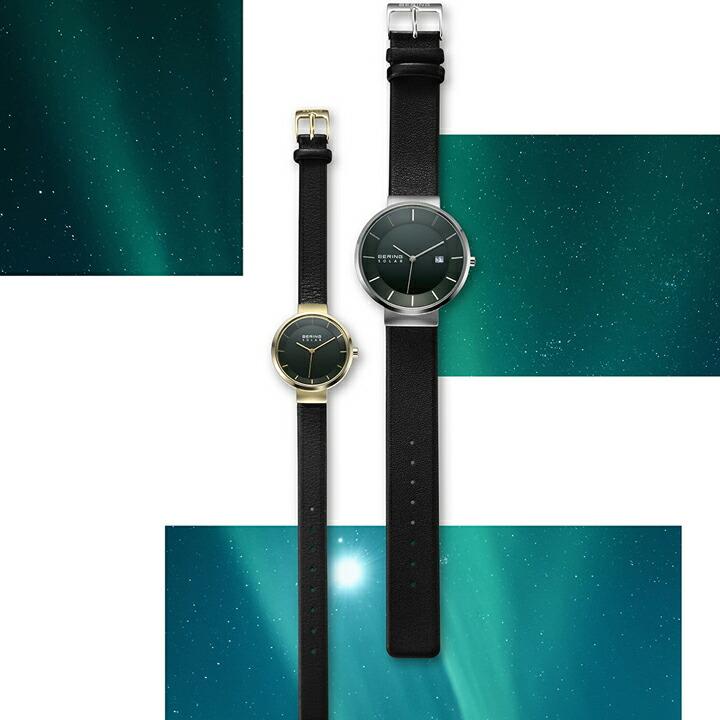 ボーナスストア＋10% BERING ベーリング スカンジナビアンソーラー ディープグリーン 39mm 腕時計 正規品 3年間メーカー保証 14639-409の画像