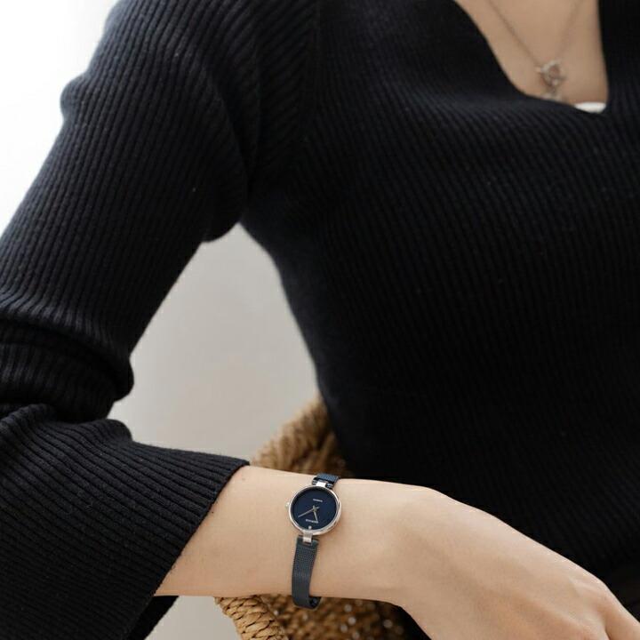 BERING ベーリング Classic Diamond Blue クラシック ダイヤモンド ブルー クォーツ 24mm レディース腕時計 正規品 3年保証 17724-307 17724307の画像
