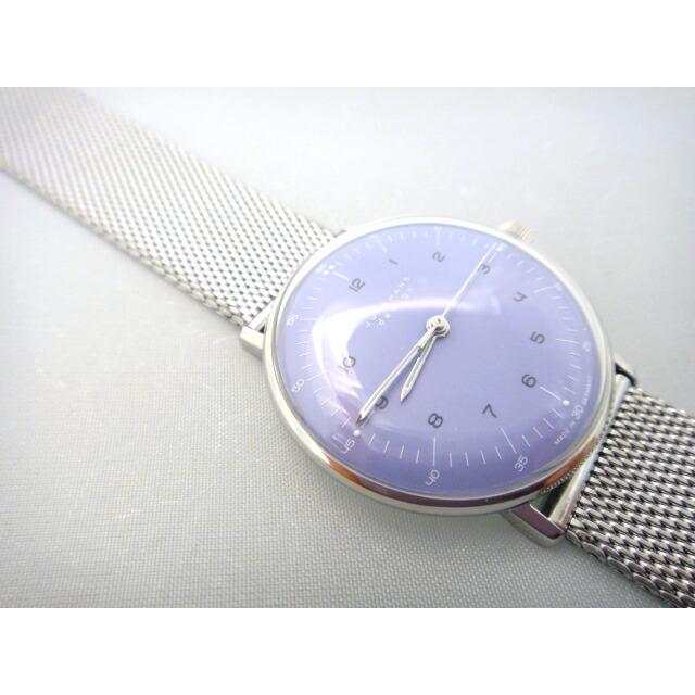 ユンハンス JUNGHANS マックス・ビル 手巻き ラベンダーダイアル 027 