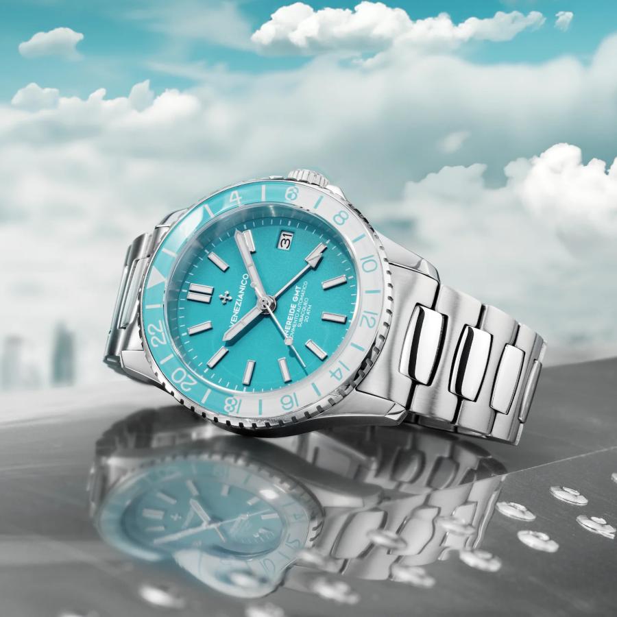 ボーナスストア＋10% ヴェネチアニコ Venezianico NEREIDE GMT 39mm 自動巻き 20気圧防水 イタリア製 2年保証 日本国内正規品 3521505Cの画像