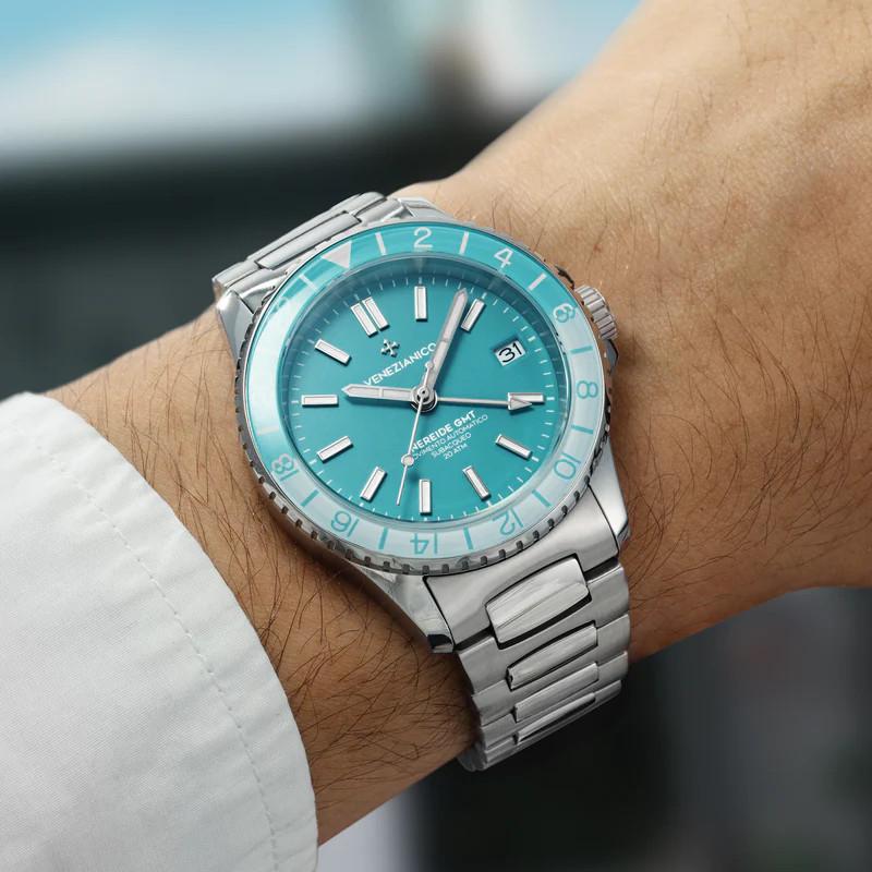 ボーナスストア＋10% ヴェネチアニコ Venezianico NEREIDE GMT 39mm 自動巻き 20気圧防水 イタリア製 2年保証 日本国内正規品 3521505Cの画像