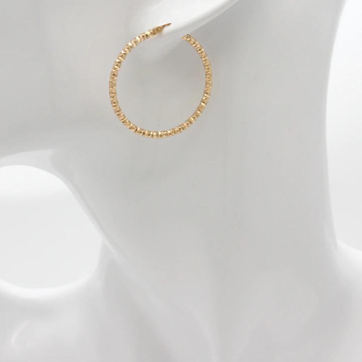 K18 フープピアス ウノアエレ フープピアス 3824 （片耳） K18 フープピアス ウノアエレ フープピアス 3824 （片耳）