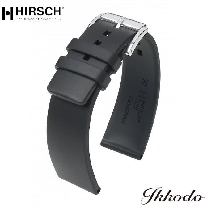 y*s様 HIRSCH 天然ゴム ベルト 22mm ヒルシュ バックル付 ヒルシュHIRSCH Pure ピュア プレミアムカウチューク(天然ゴム) L