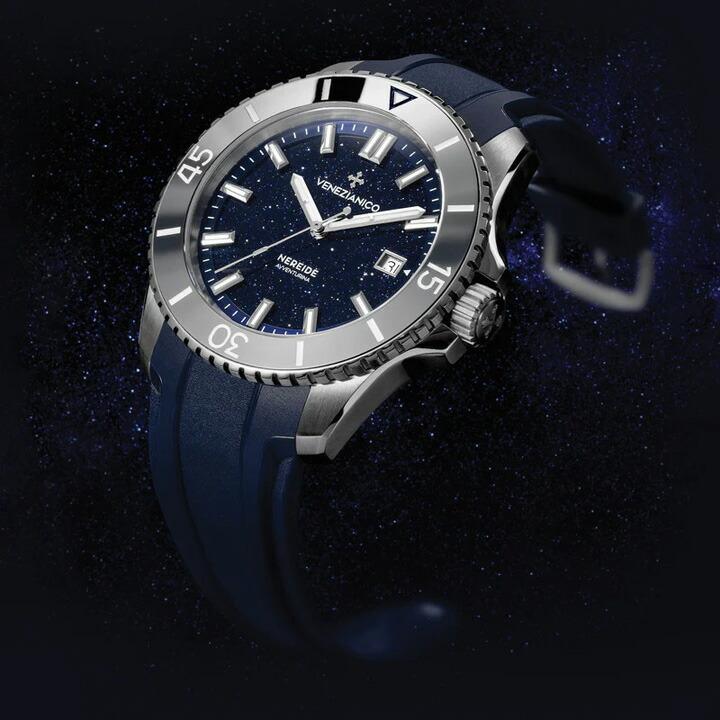 ボーナスストア＋10% ヴェネチアニコ Venezianico Nereide Avventurina 42mm アベンチュリン文字盤 自動巻き 20気圧防水 正規品 4521550の画像