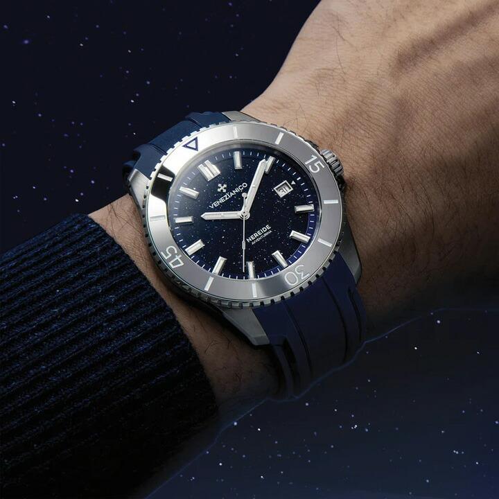 ボーナスストア＋10% ヴェネチアニコ Venezianico Nereide Avventurina 42mm アベンチュリン文字盤 自動巻き 20気圧防水 正規品 4521550の画像