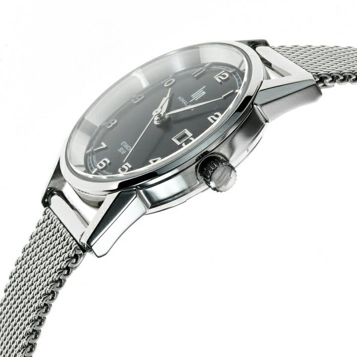 リップ LIP ヒマラヤマ HIMALAYA 29mm クォーツ スチールケース ブラック文字盤フランス製 レディース腕時計 正規品 2年保証  671612の画像