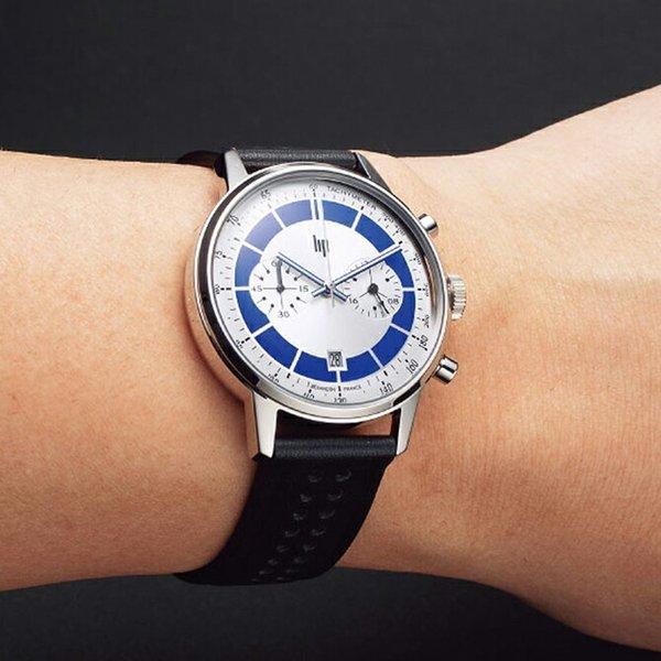 リップ LIP ラリーブルー クォーツ シルバー×ブルーダイアル 38mm