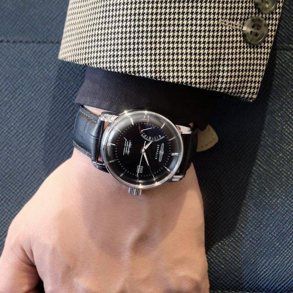 ツェッペリン ZEPPELIN ATLANTIC アトランティック 自動巻き 42mm 5気圧防水 日本国内正規品  2年間メーカー保証 メンズ腕時計 ウォッチ 男性 紳士 8462-284622の画像