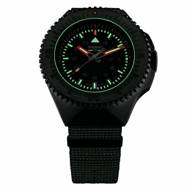 トレーサー traser Tactical watches P69 ブラック ステルス グリーン