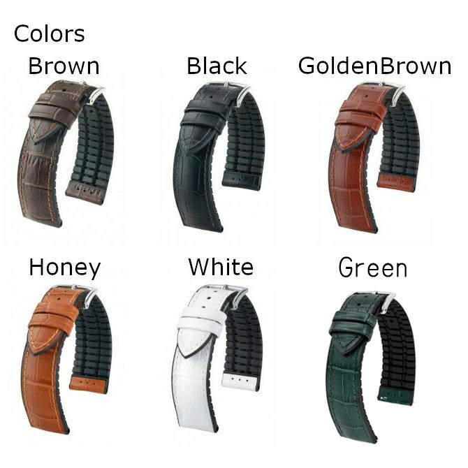 ヒルシュ HIRSCH PAUL ポール カーフレザー(表面) 天然ゴム(裏面) 時計