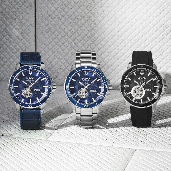 ボーナスストア＋10%  ブローバ BULOVA マリンスター MARINE STAR 自動巻き 45mm 20気圧防水 正規品 96A289の画像