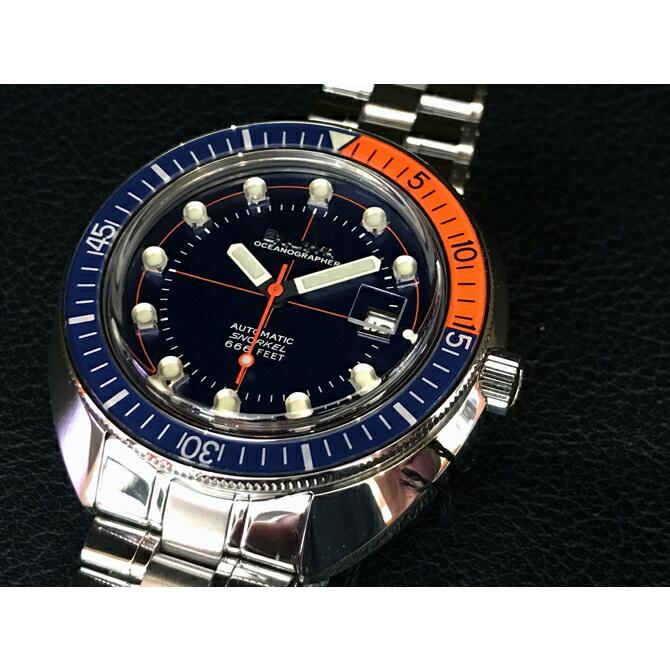 ボーナスストア＋10%  ブローバ BULOVA デビルダイバー 自動巻き 44ミリ ブルーダイヤル 20気圧防水 正規品 96B321の画像