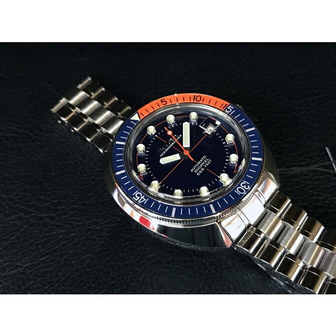 ボーナスストア＋10%  ブローバ BULOVA デビルダイバー 自動巻き 44ミリ ブルーダイヤル 20気圧防水 正規品 96B321の画像