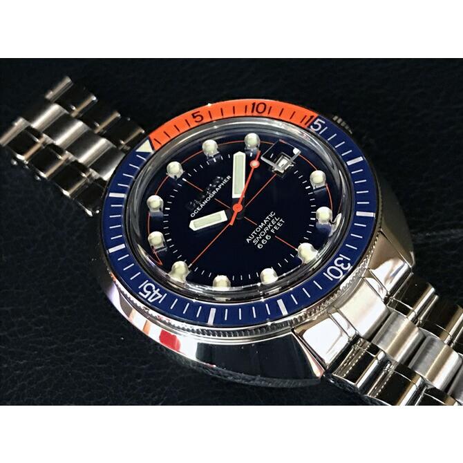 ボーナスストア＋10%  ブローバ BULOVA デビルダイバー 自動巻き 44ミリ ブルーダイヤル 20気圧防水 正規品 96B321の画像