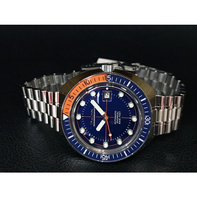 ボーナスストア＋10%  ブローバ BULOVA デビルダイバー 自動巻き 44ミリ ブルーダイヤル 20気圧防水 正規品 96B321の画像
