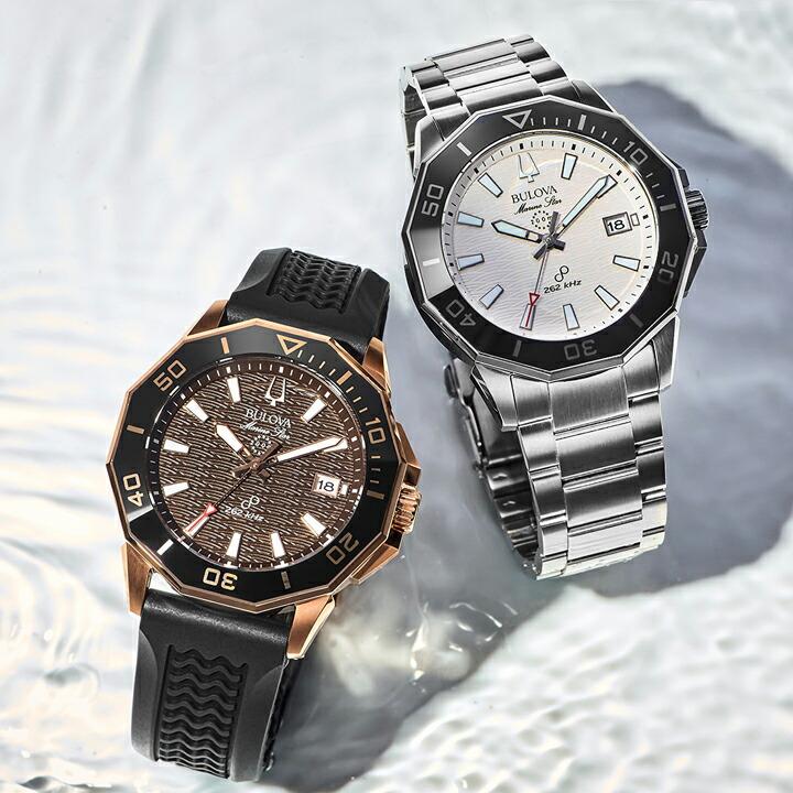 ボーナスストア＋10% ブローバ BULOVA マリンスター シリーズC クォーツ 43mm 20気圧防水 正規品 96B426の画像